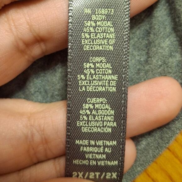 Skims Light Grey Soft Tee Shirt Size 2x - Picture 5 of 5